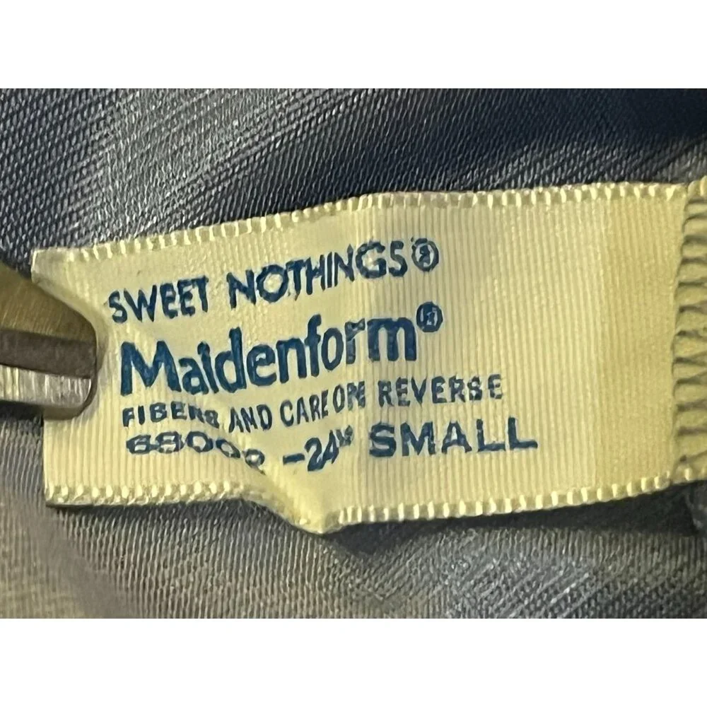 Vintage Maidenform Half Slip Womens Small Blue 24” Sweet Nothings ILGWU 60s